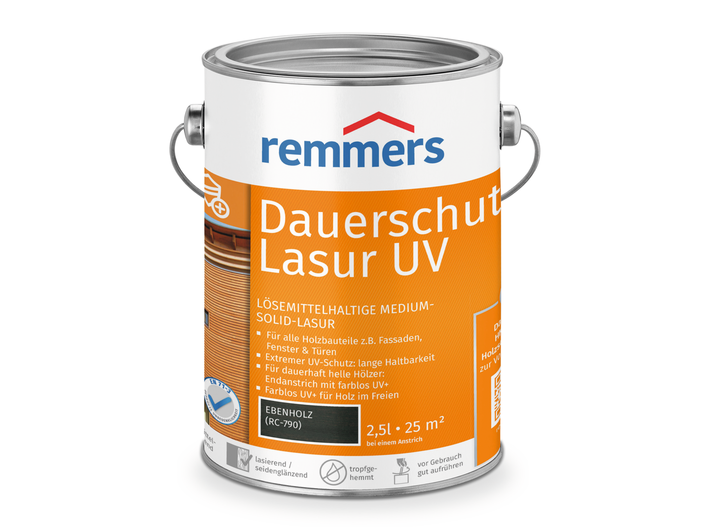 0000224303 Dauerschutz-Lasur UV ebenholz (RC-790) 2,5l