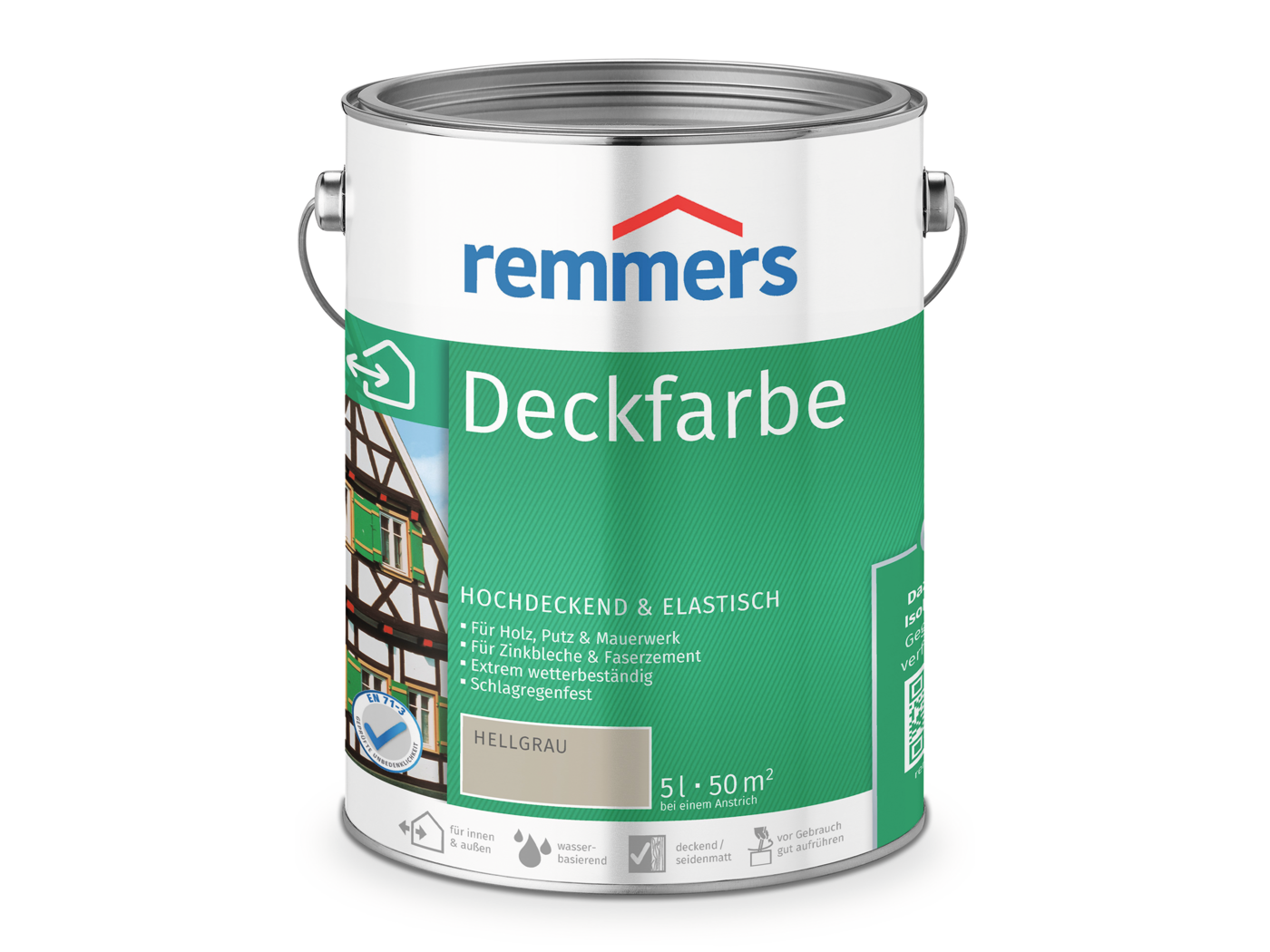 0000360105 Deckfarbe hellgrau 5l