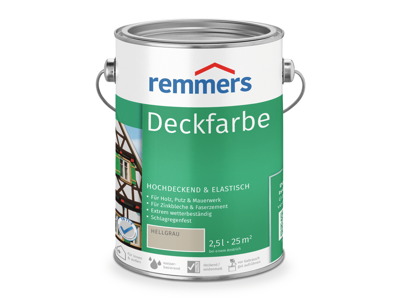 0000360103 Deckfarbe hellgrau 2,5l