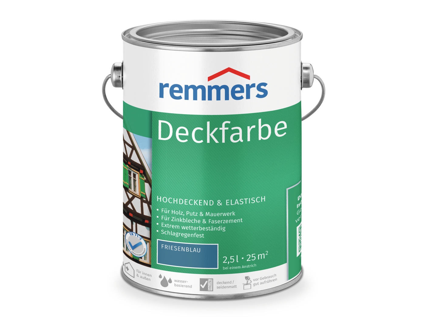 0000360403 Deckfarbe friesenblau 2,5l