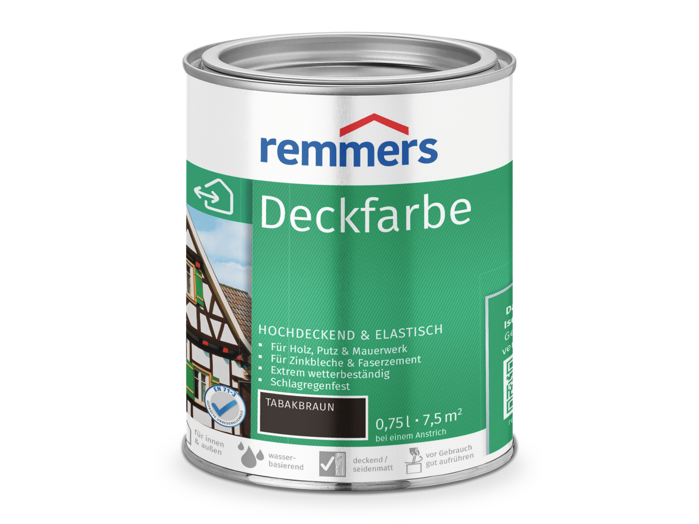 0000360801 Deckfarbe tabakbraun 0,75l