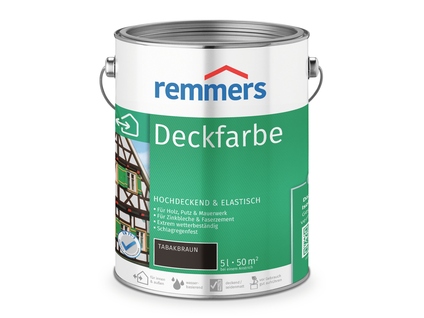 0000360805 Deckfarbe tabakbraun 5l