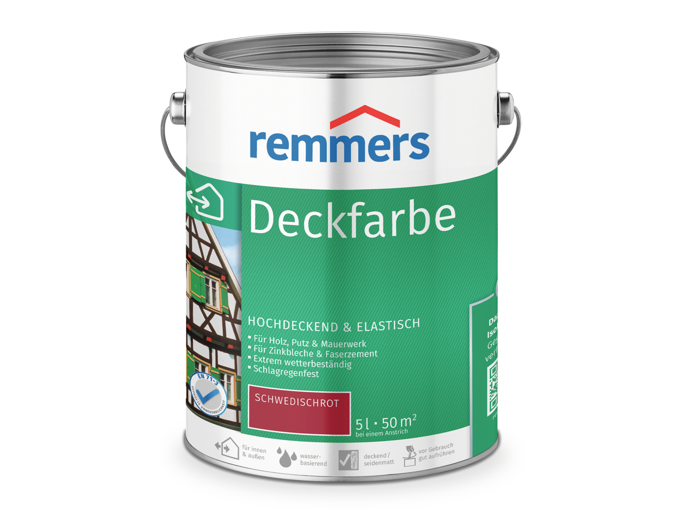 0000361105 Deckfarbe schwedischrot 5l