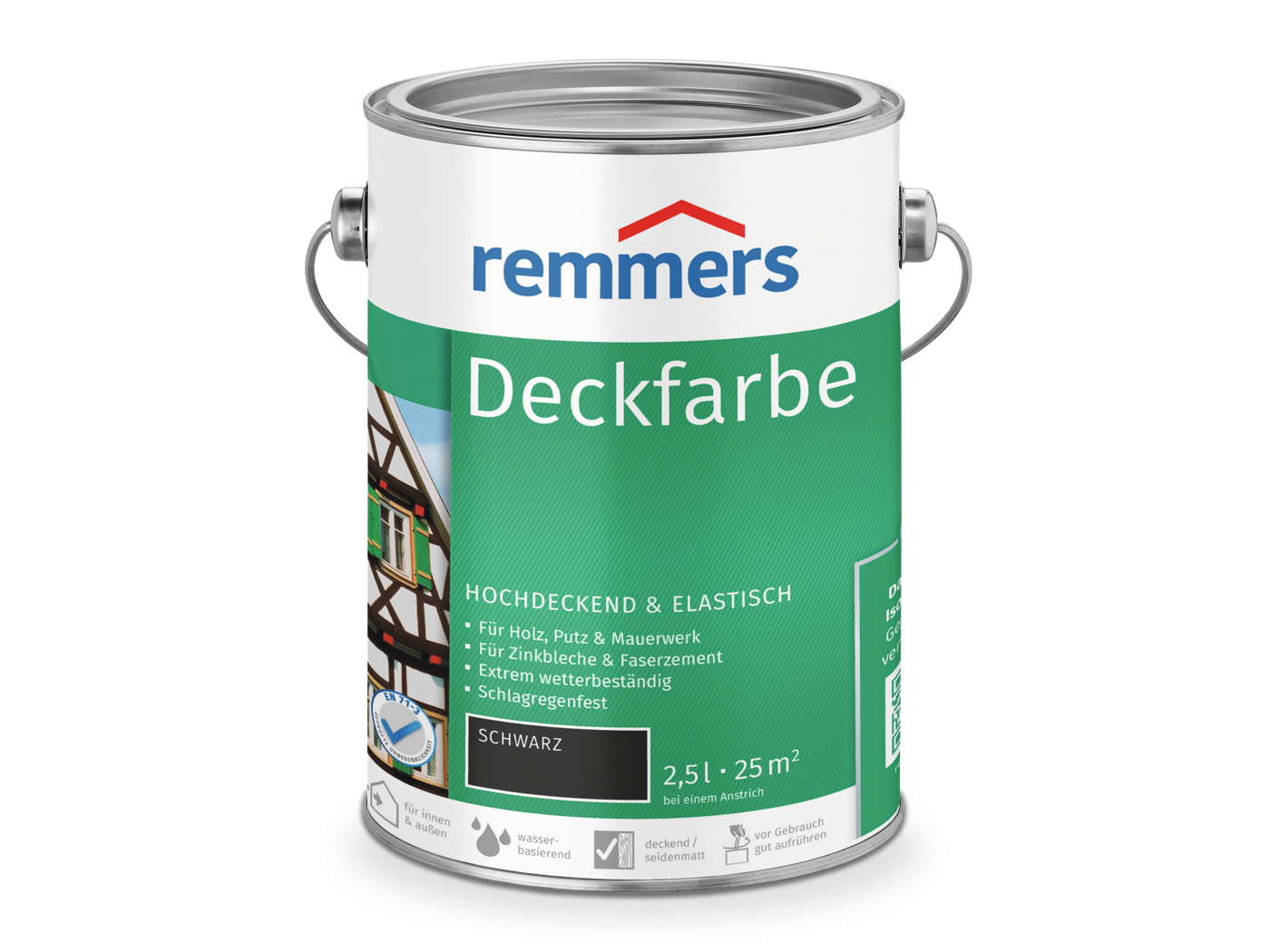 0000361503 Deckfarbe schwarz 2,5l