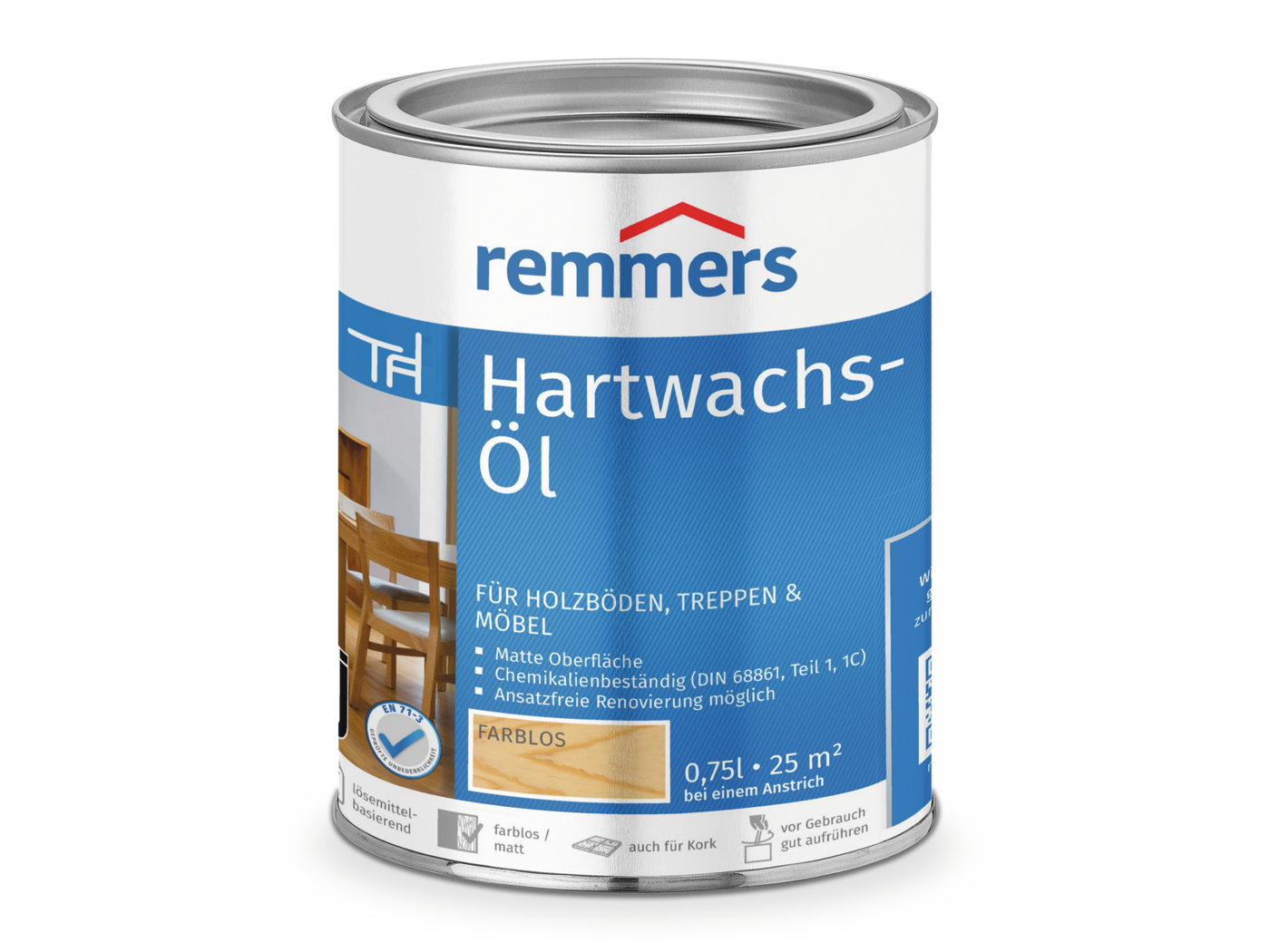 0000069501 Hartwachs-Öl farblos 0,75l