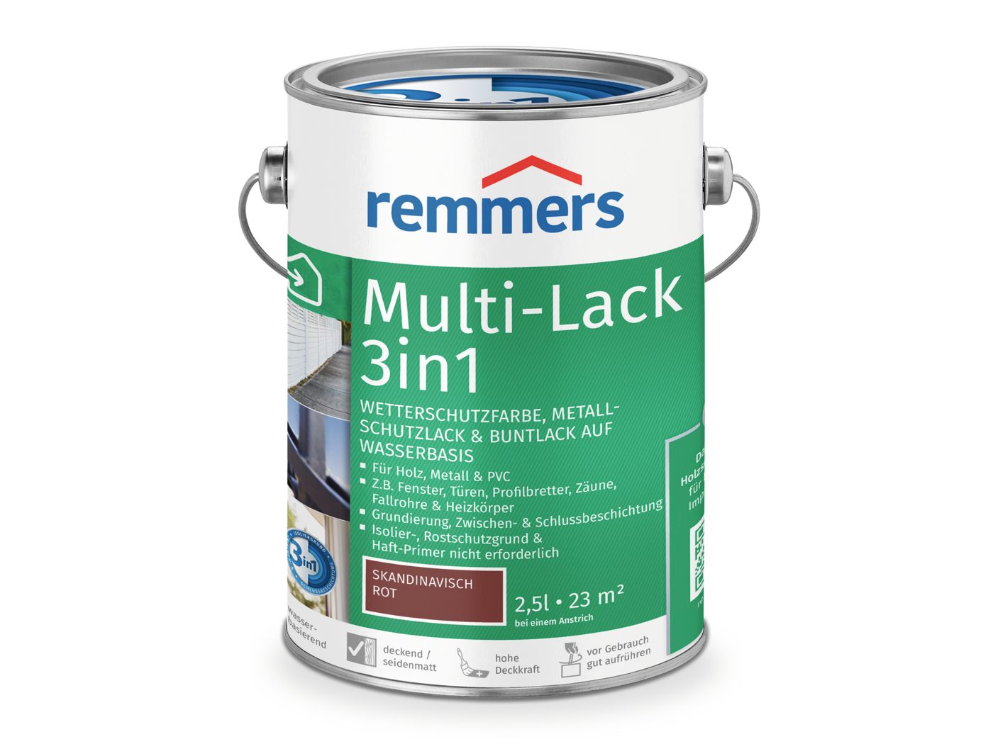 0000775003 Multi-Lack 3in1 skandinavisch rot 2,5l