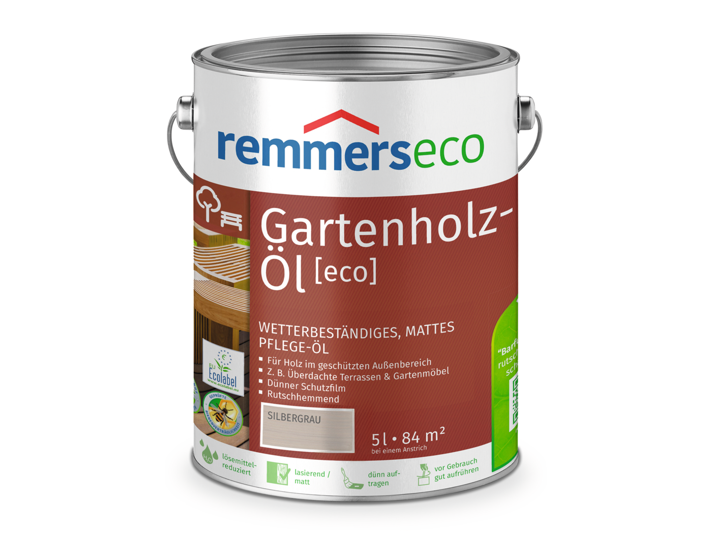 0000769605 Gartenholz-Öl [eco] silbergrau (FT-54606) 5l
