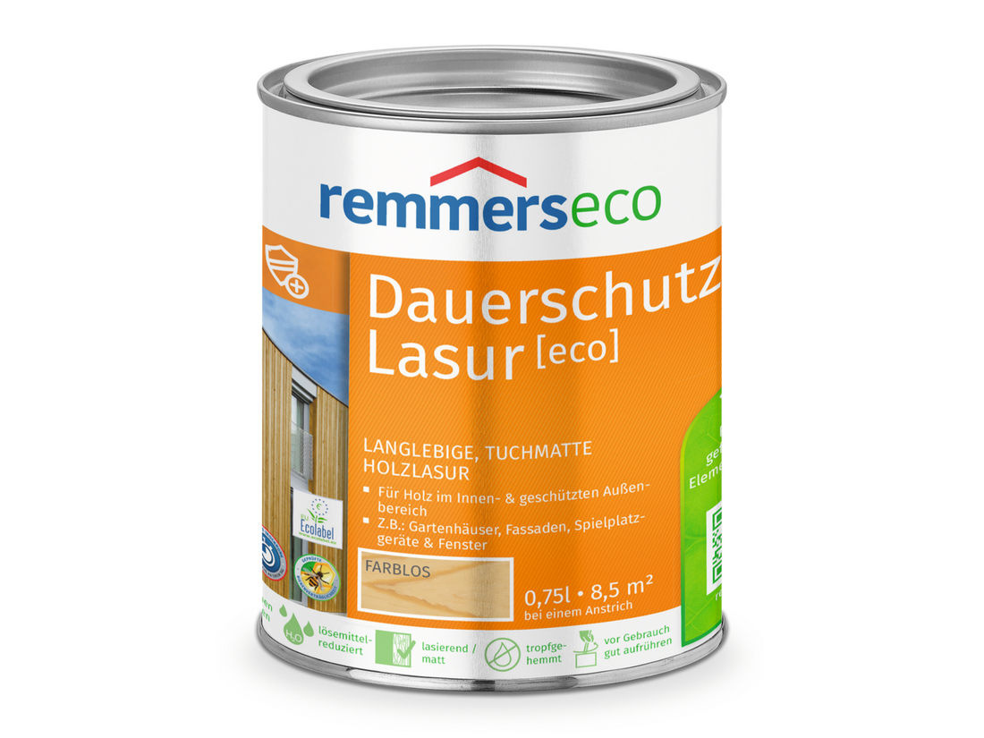 0000767001 Dauerschutz-Lasur [eco] farblos 0,75l