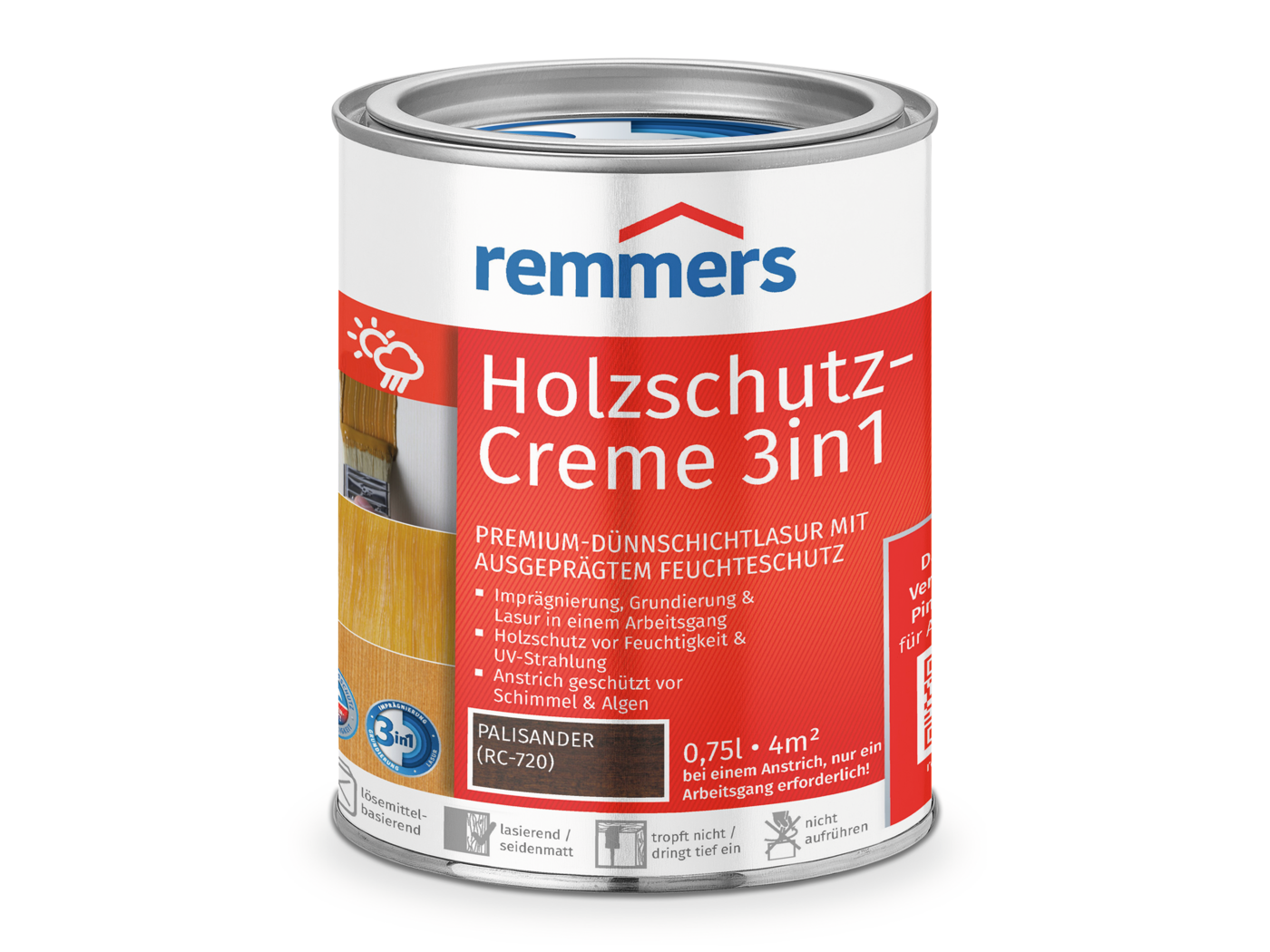 0000272301 Holzschutz-Creme 3in1 palisander (RC-720) 0,75l