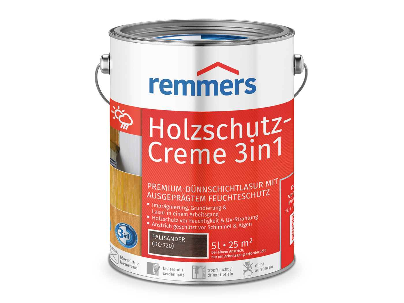 0000272305 Holzschutz-Creme 3in1 palisander (RC-720) 5l