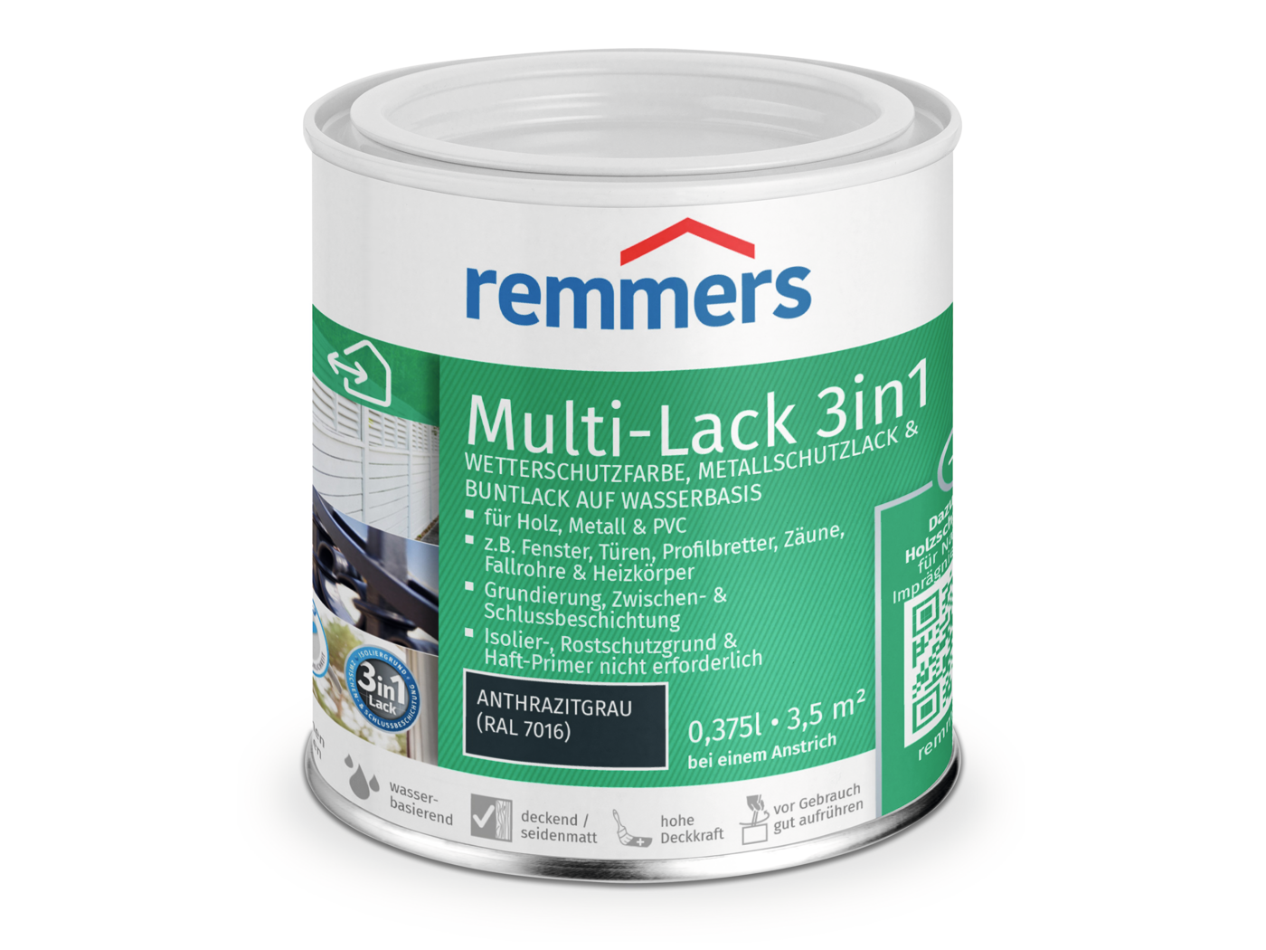 0000774683 Multi-Lack 3in1 anthrazitgrau (RAL 7016) 0,375l