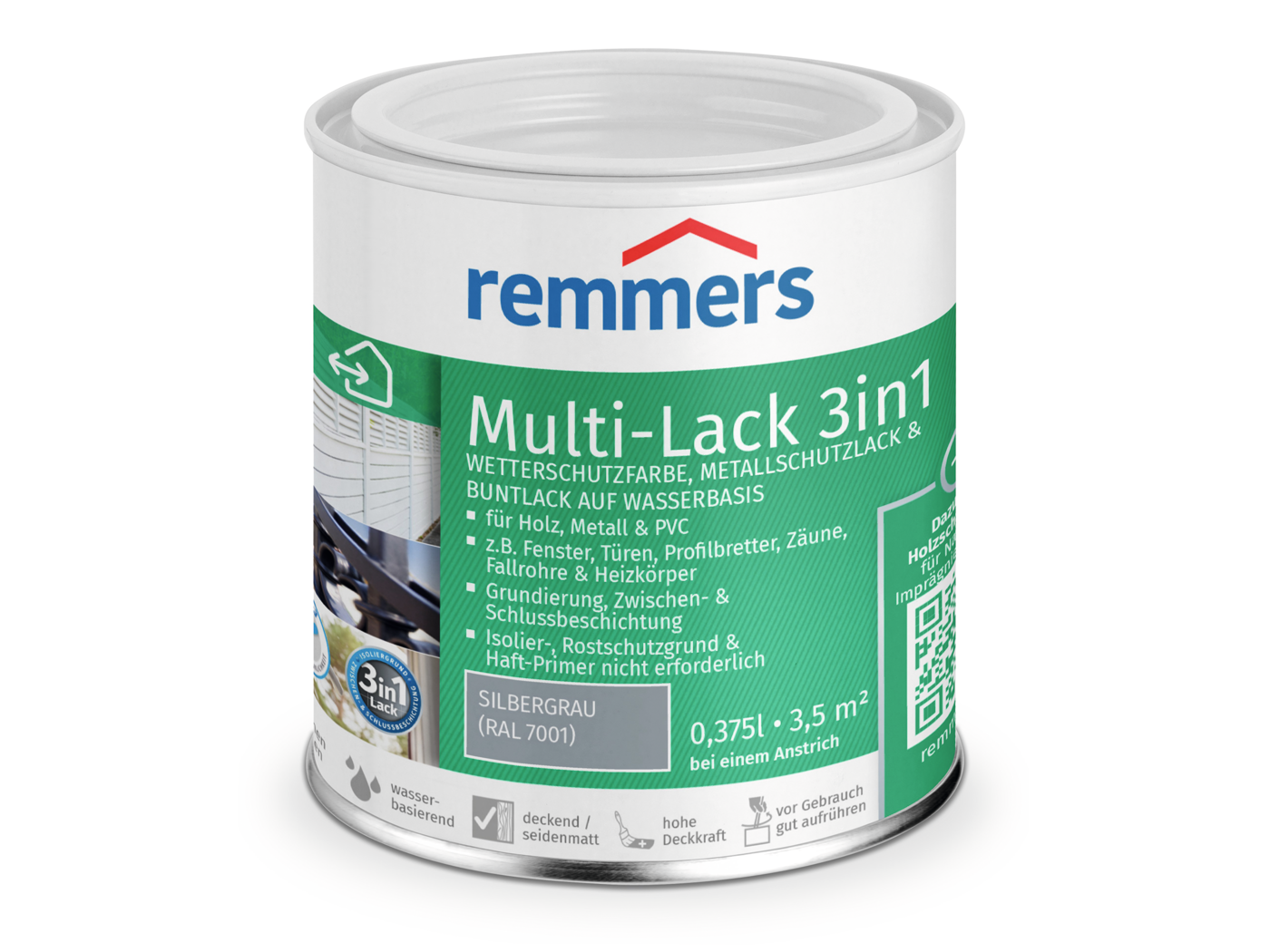 0000774883 Multi-Lack 3in1 silbergrau (RAL 7001) 0,375l