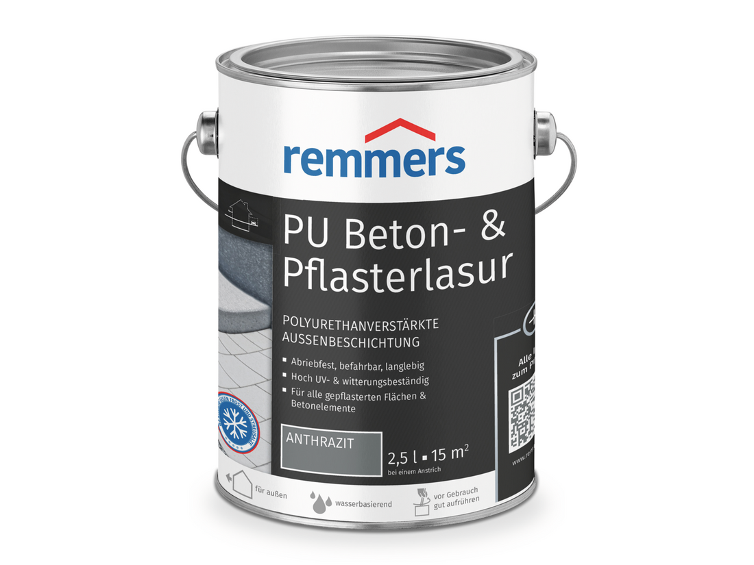 0000777803 PU Beton- & Pflasterlasur anthrazit 2,5l