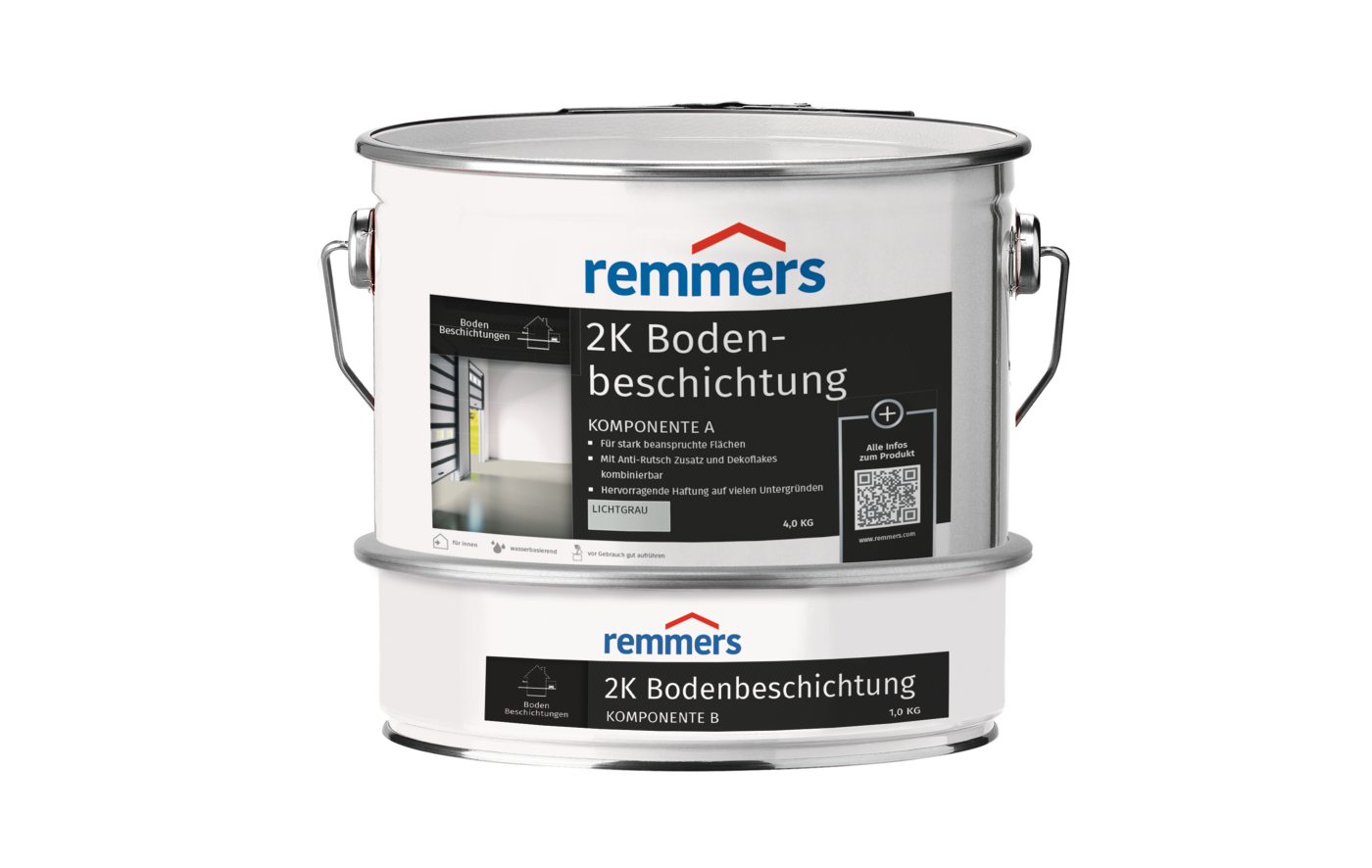 0000776305 2K Bodenbeschichtung lichtgrau (ca. RAL 7035) 5kg