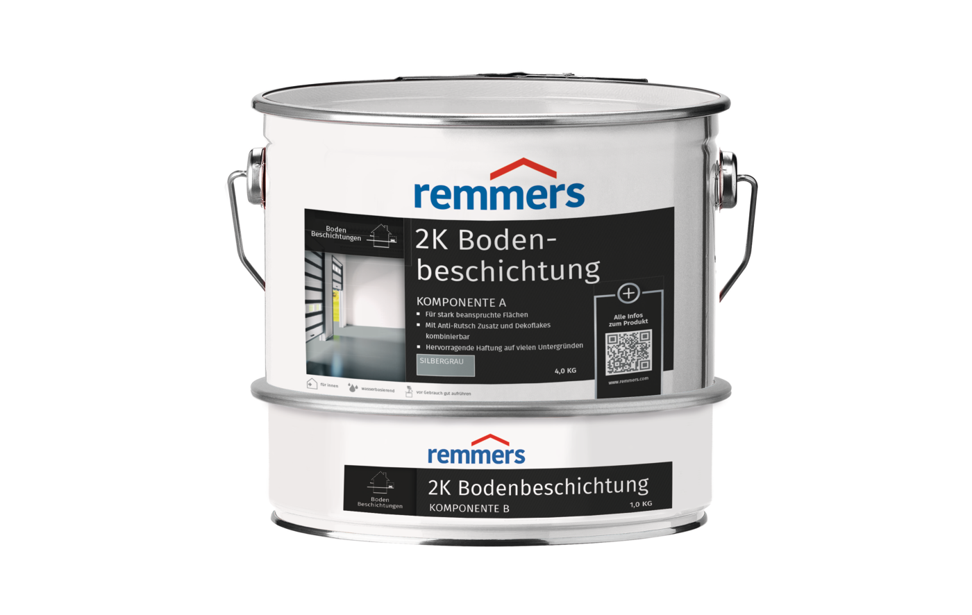 0000776105 2K Bodenbeschichtung silbergrau (ca. RAL 7001) 5kg