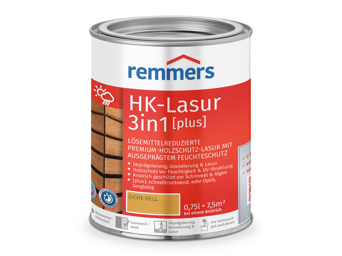 0000543101 HK-Lasur 3in1 [plus] eiche hell (RC-365) 0,75l