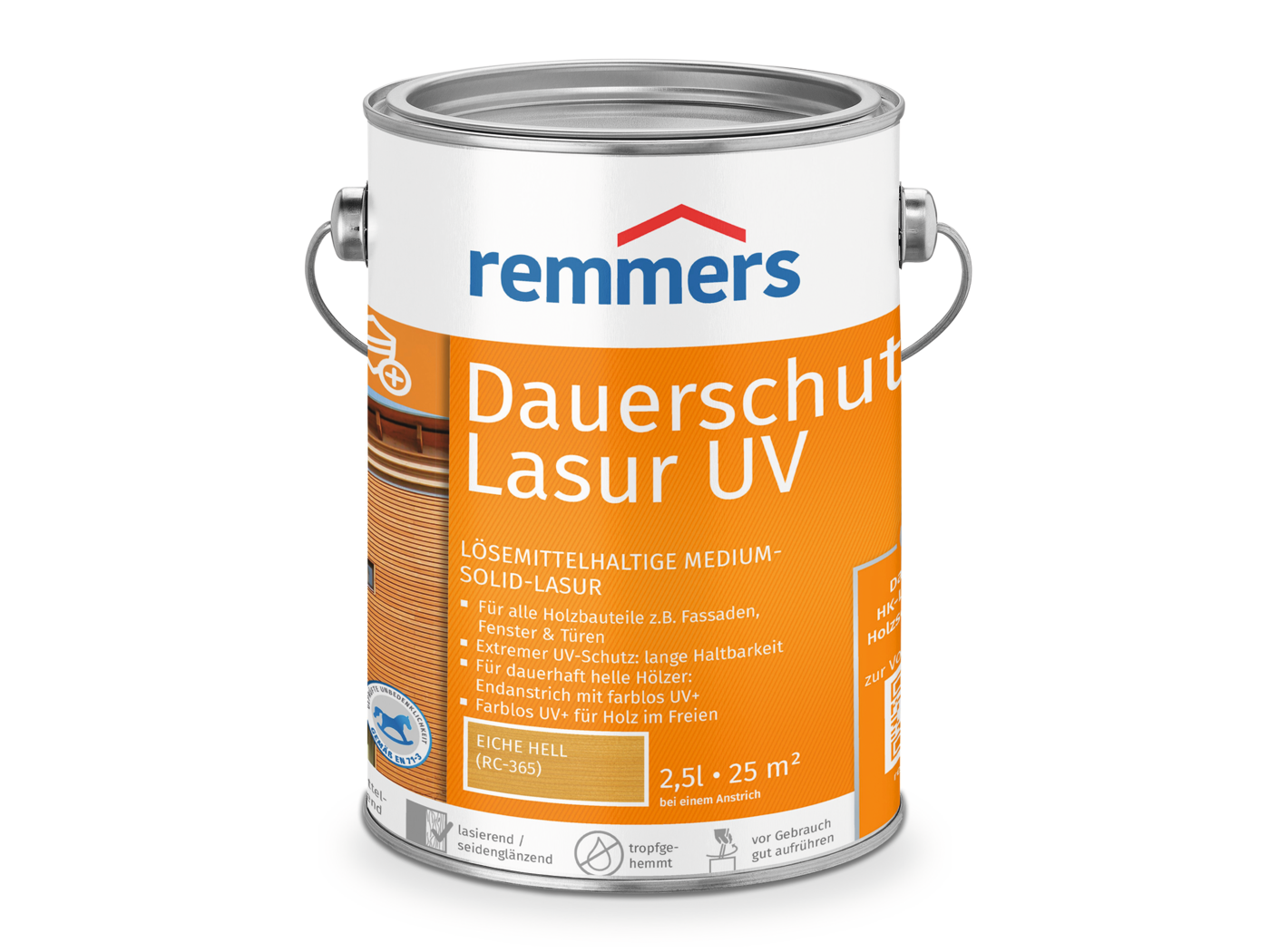 0000223903 Dauerschutz-Lasur UV eiche hell (RC-365) 2,5l