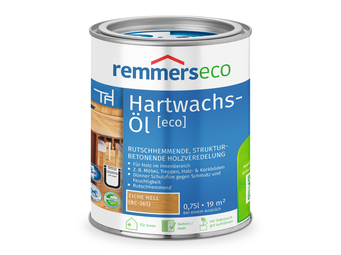 0000768401 Hartwachs-Öl [eco] eiche hell (RC-365) 0,75l
