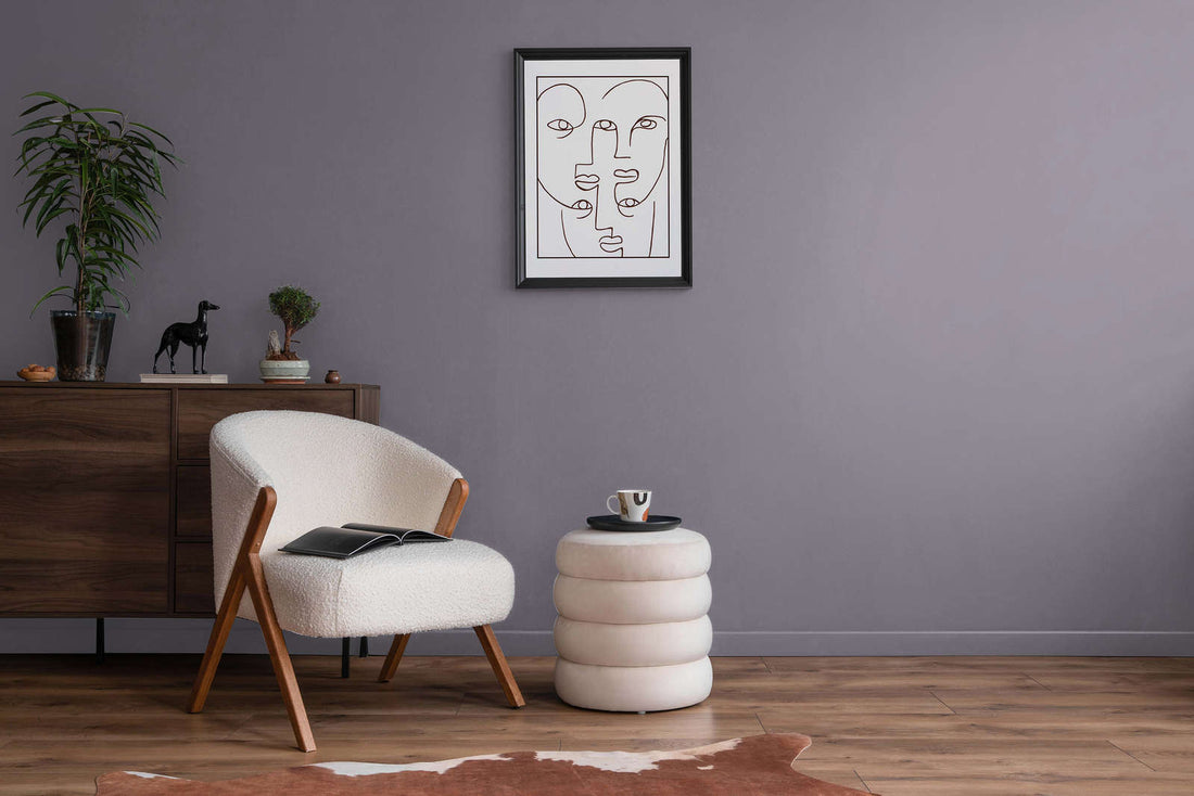 PURO Premium Wandfarbe - Deutsche Qualität für Innenräume (Zartes Mauve c2001)