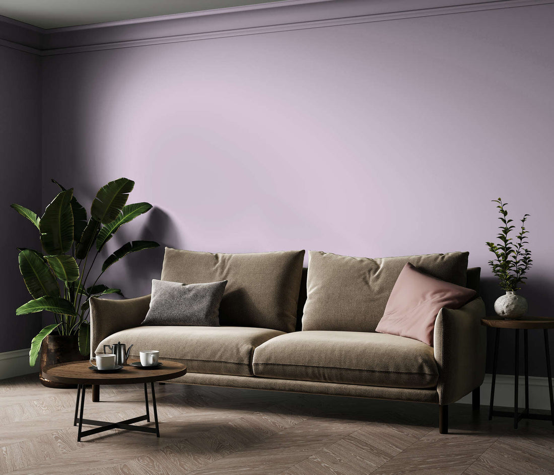PURO Premium Wandfarbe - Deutsche Qualität für Innenräume (Zartes Mauve c2007)