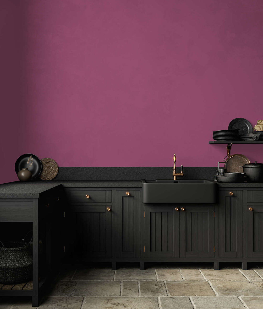 PURO Premium Wandfarbe - Deutsche Qualität für Innenräume (Zartes Mauve c2008)