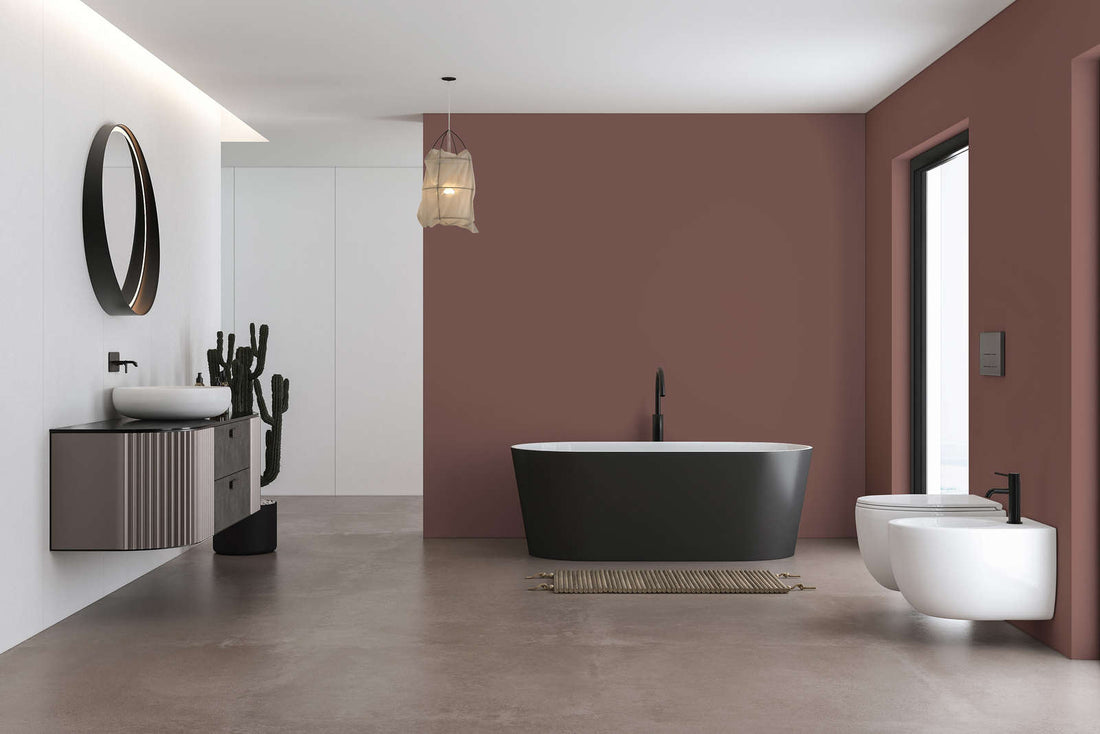 PURO Premium Wandfarbe - Deutsche Qualität für Innenräume (Rosiges Beige c2026)