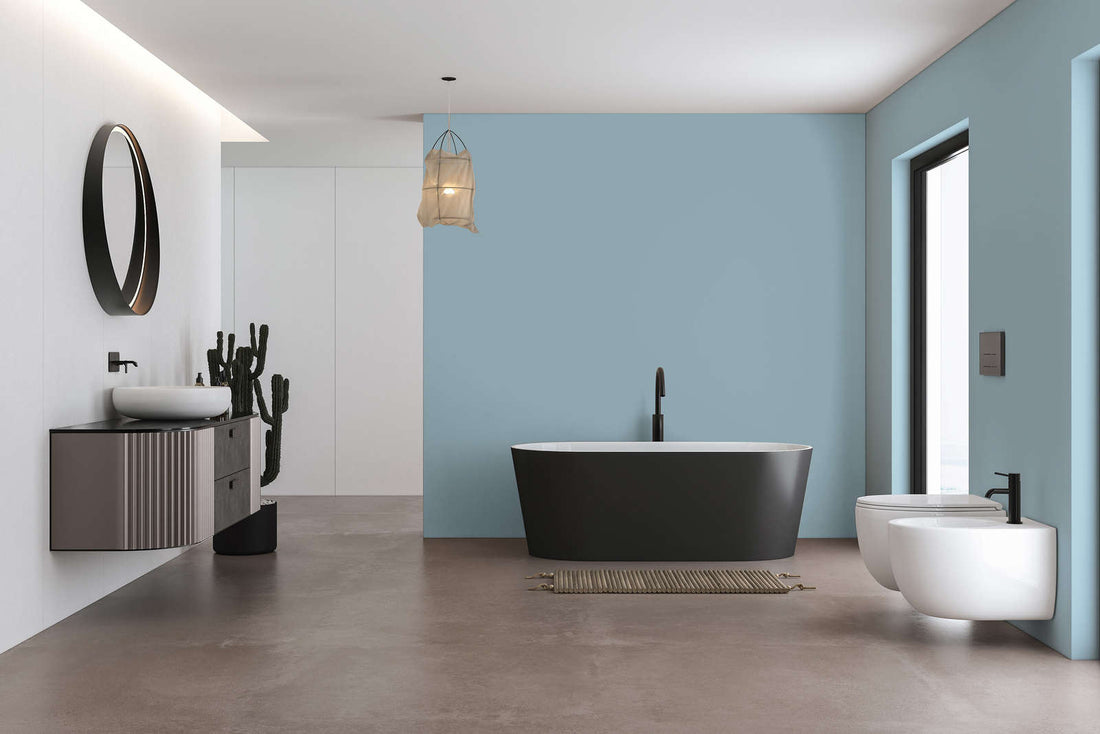 PURO Premium Wandfarbe - Deutsche Qualität für Innenräume (Ozeanblau c3001)