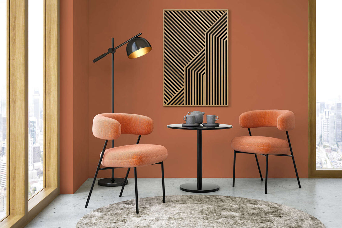 PURO Premium Wandfarbe - Deutsche Qualität für Innenräume (Gedämpftes Orange c9005)