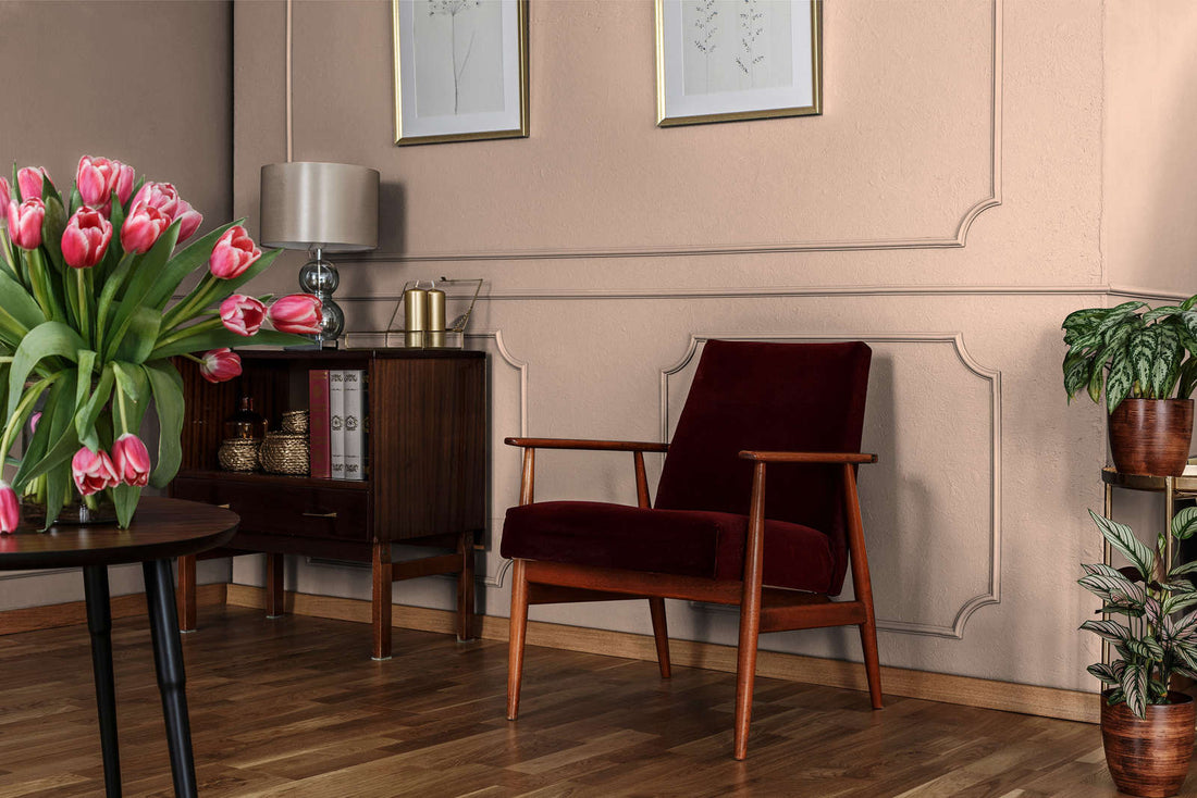 PURO Premium Wandfarbe - Deutsche Qualität für Innenräume (Apricot c9011)